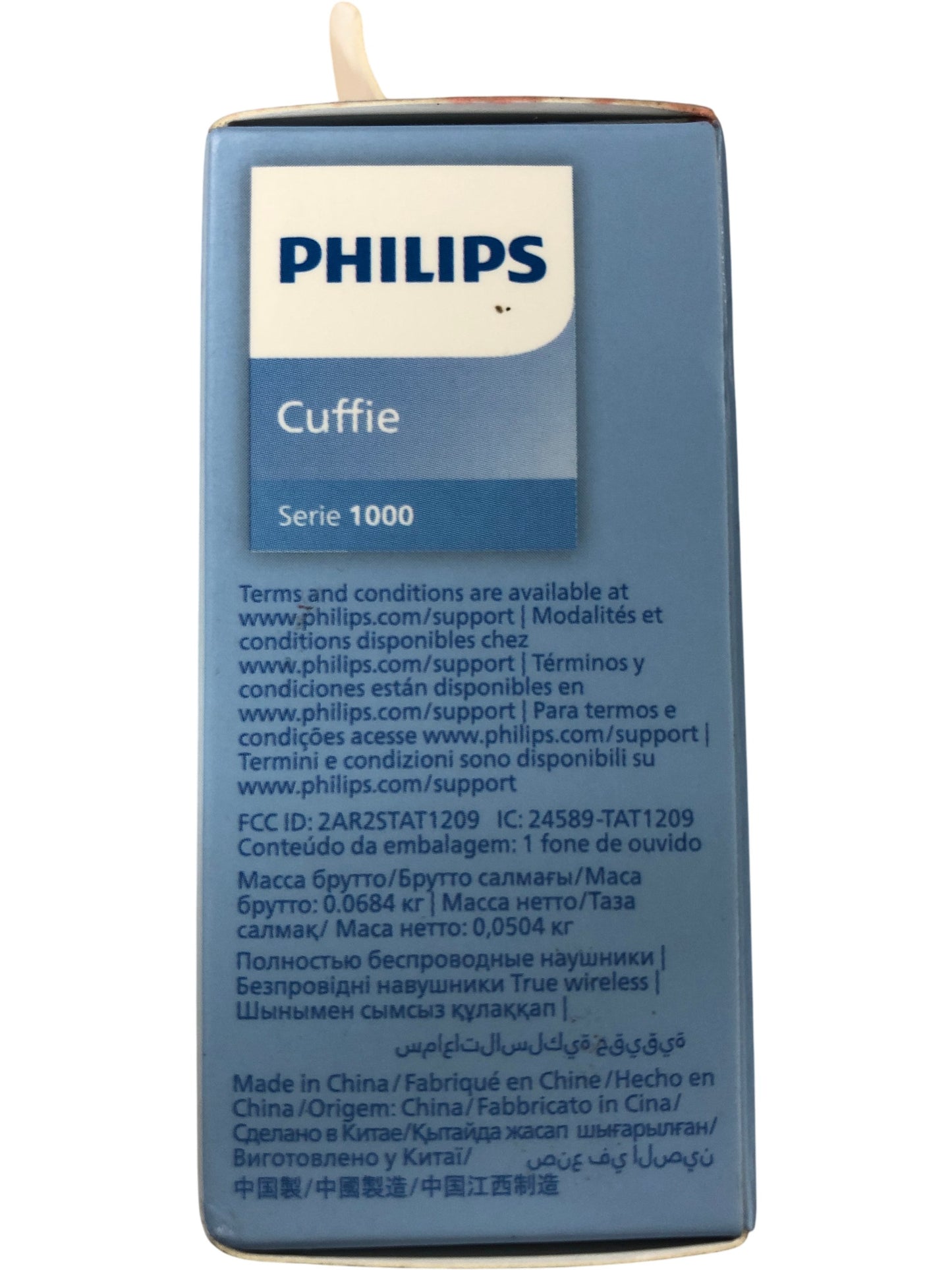 PHILIPS TAT1209 True Wireless In Ear Headphones IPX4 18 Hours Battery Bass