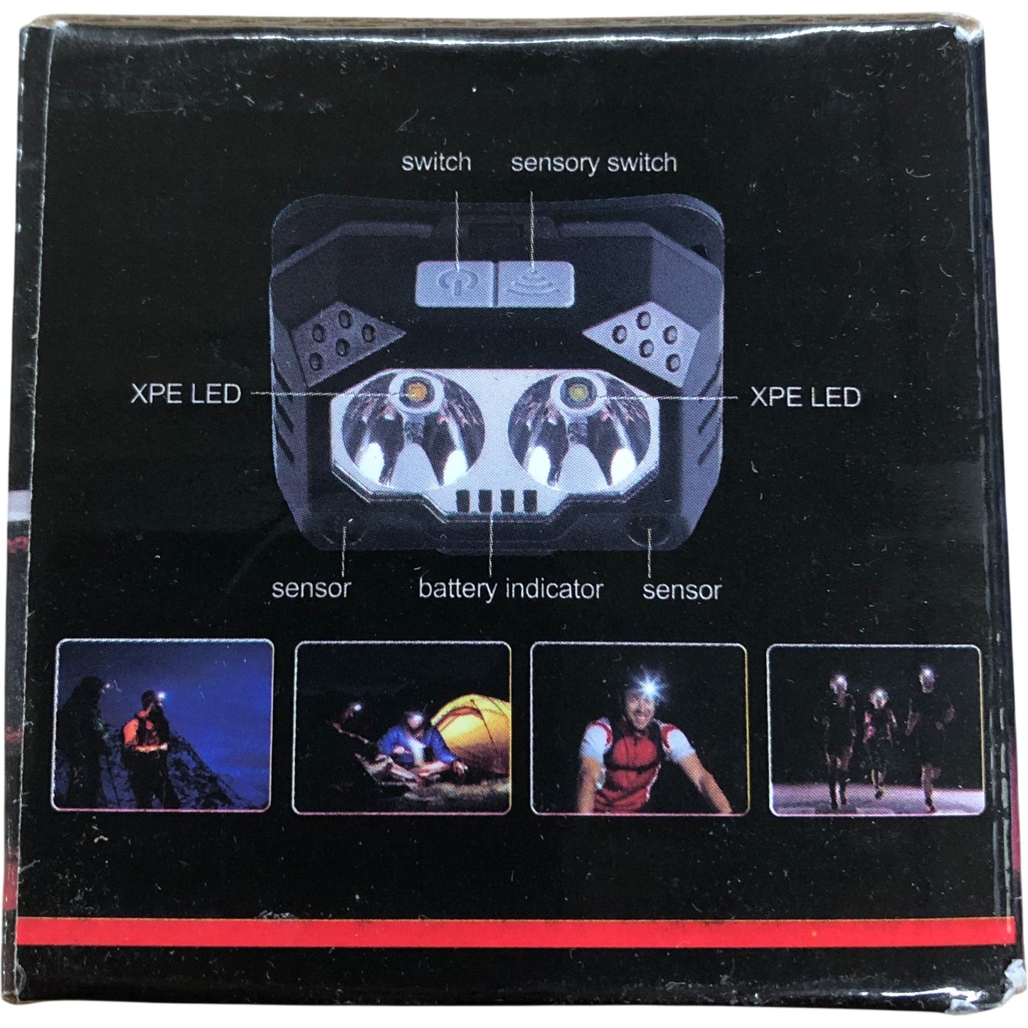 Sensor Headlamp HY-601 Rechargeable Waterproof LED Headlight for Outdoor Use
