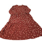 Weird Fish Conker Dress Women's V Neck Polka Dot Midi Dress Size 12