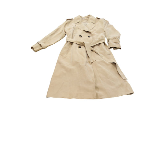 Branded Trench Coat UK12 Women's Beige Double Breasted Belted Waterproof Style