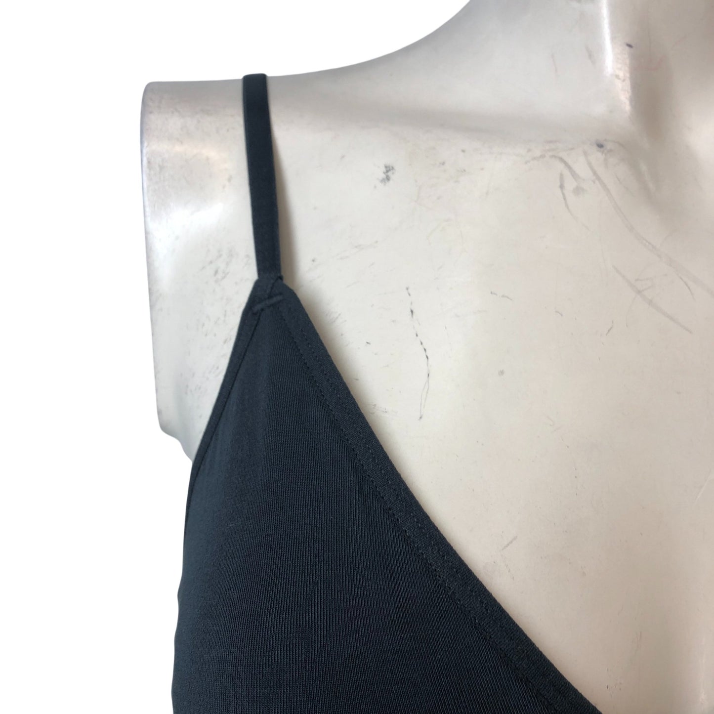 Boody Bralette Women's Grey Bamboo Triangle Bra Soft Cup Size S - UK 10