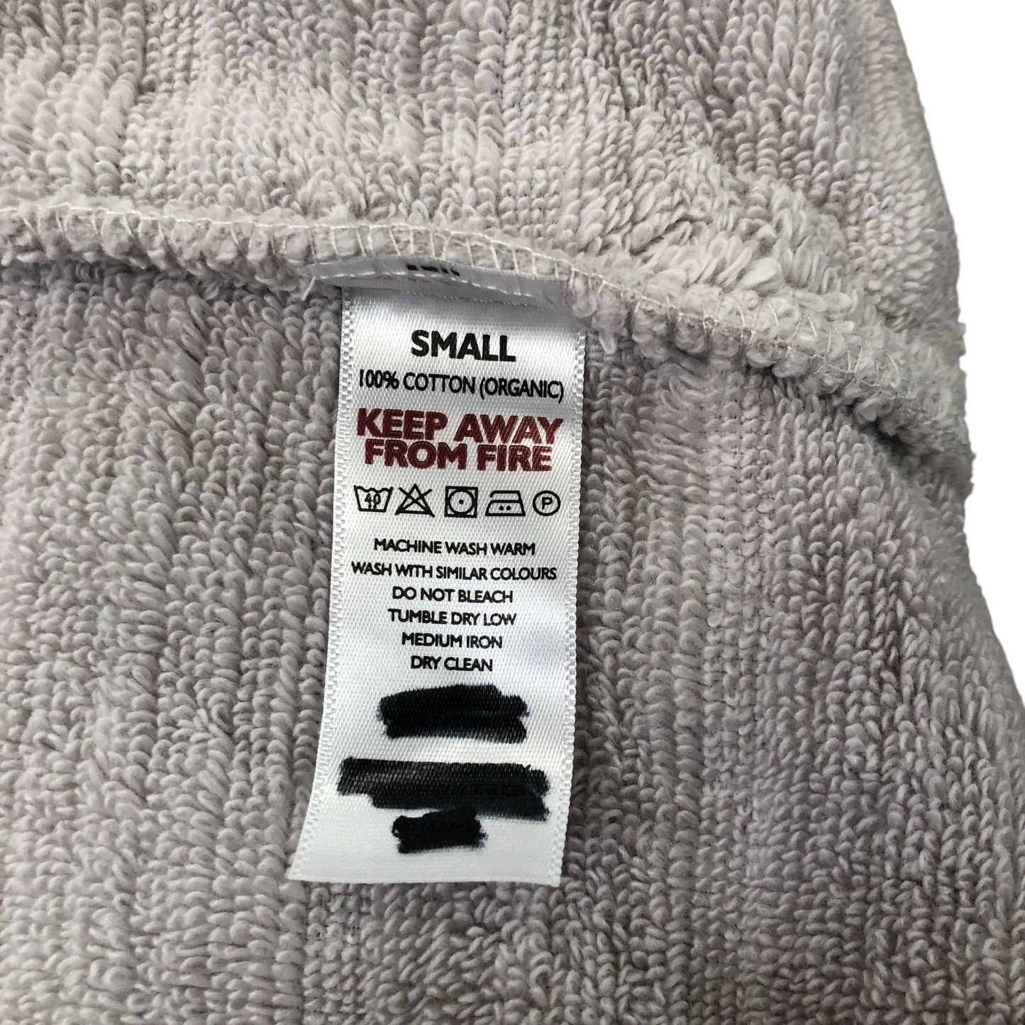 The White Company Hooded Bath Robe Women's Soft Grey Comfort Cotton Size 6