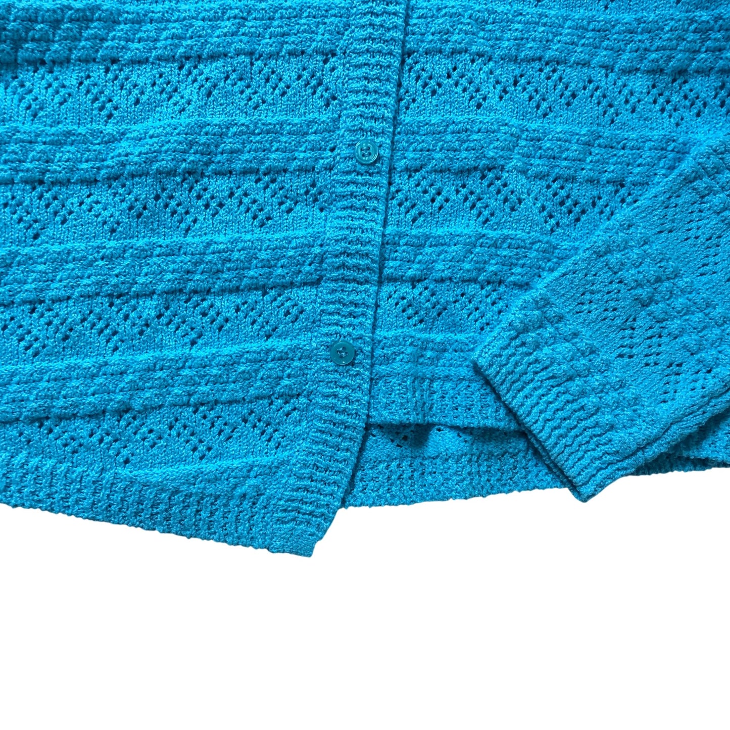 River Island Cardigan 11-12 Years Girls’ Button Up Knitted Bright Blue