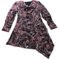 Branded Marble Print Asymmetric Mini Dress - Size 10