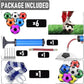 6 Pack Size 5 Soccer Balls With Pump And Accessories Multi Colour Training Set
