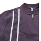 River Island Men’s Burgundy Short Sleeved Polo Shirt UK Size Large Zip Neck