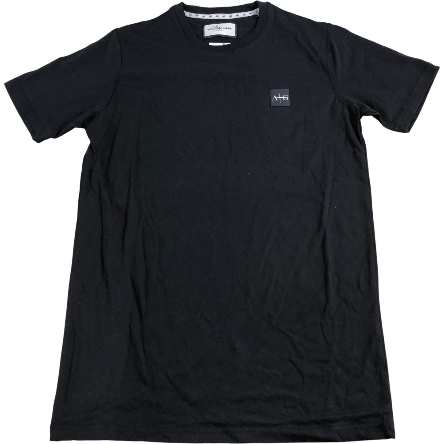 AVANTGARDE Sawton T-Shirt Size S Men's Black Cotton Blend Short Sleeve