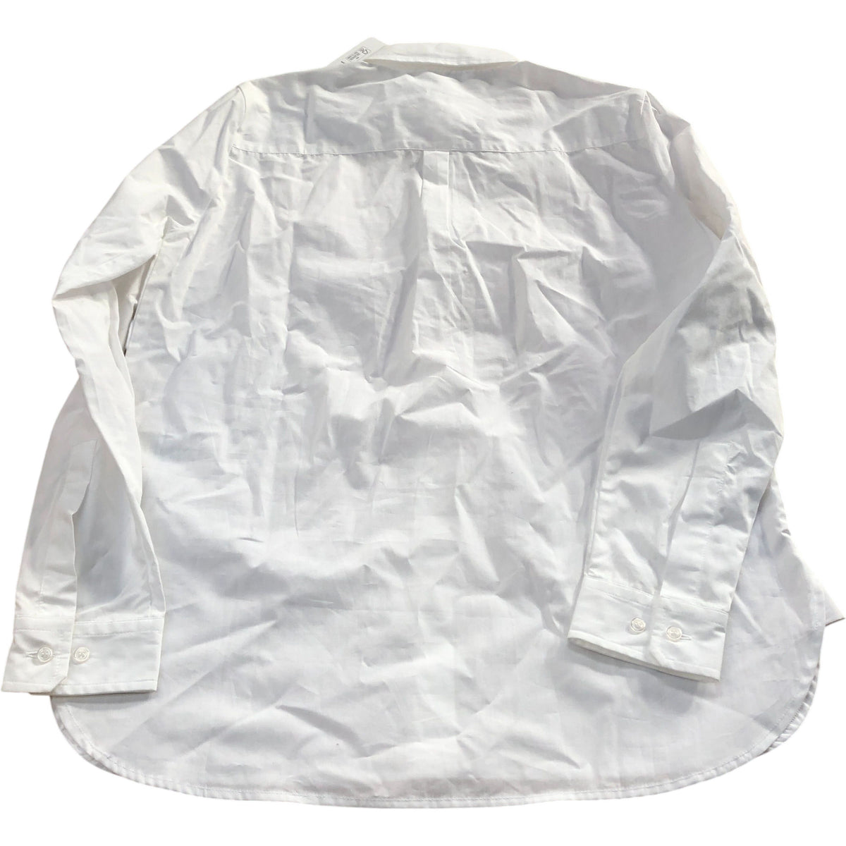 Baukjen White Shirt Women's Casual Organic Cotton Long Sleeve Size 8