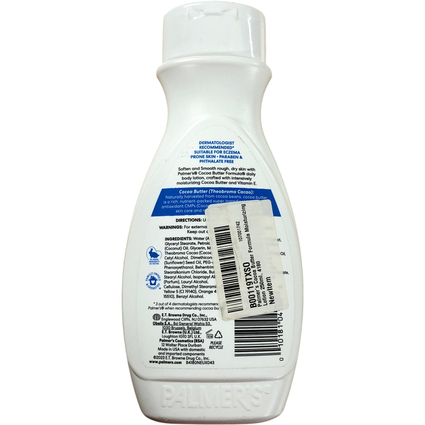 PALMER'S Cocoa Butter Formula Intensive Body Lotion 250ml Moisturiser Softens