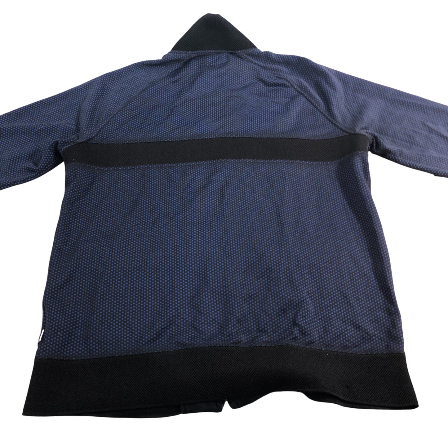 Converse All Star Track Jacket XL Men's Blue Polka Dot Zip Up Activewear Hoodie