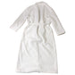 White Waffle Robe Soft 100% Organic Cotton Bathrobe With Belt M