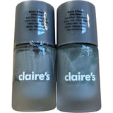 Claire's Matte Finish Nail Polish Bundle 10ml Vegan 2 Bottles Grey