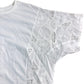 River Island Women's Lace Detail Top UK S White Cotton Short Sleeve Blouse