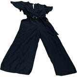 Black Jumpsuit UK6 Women’s Wide Leg Belted
