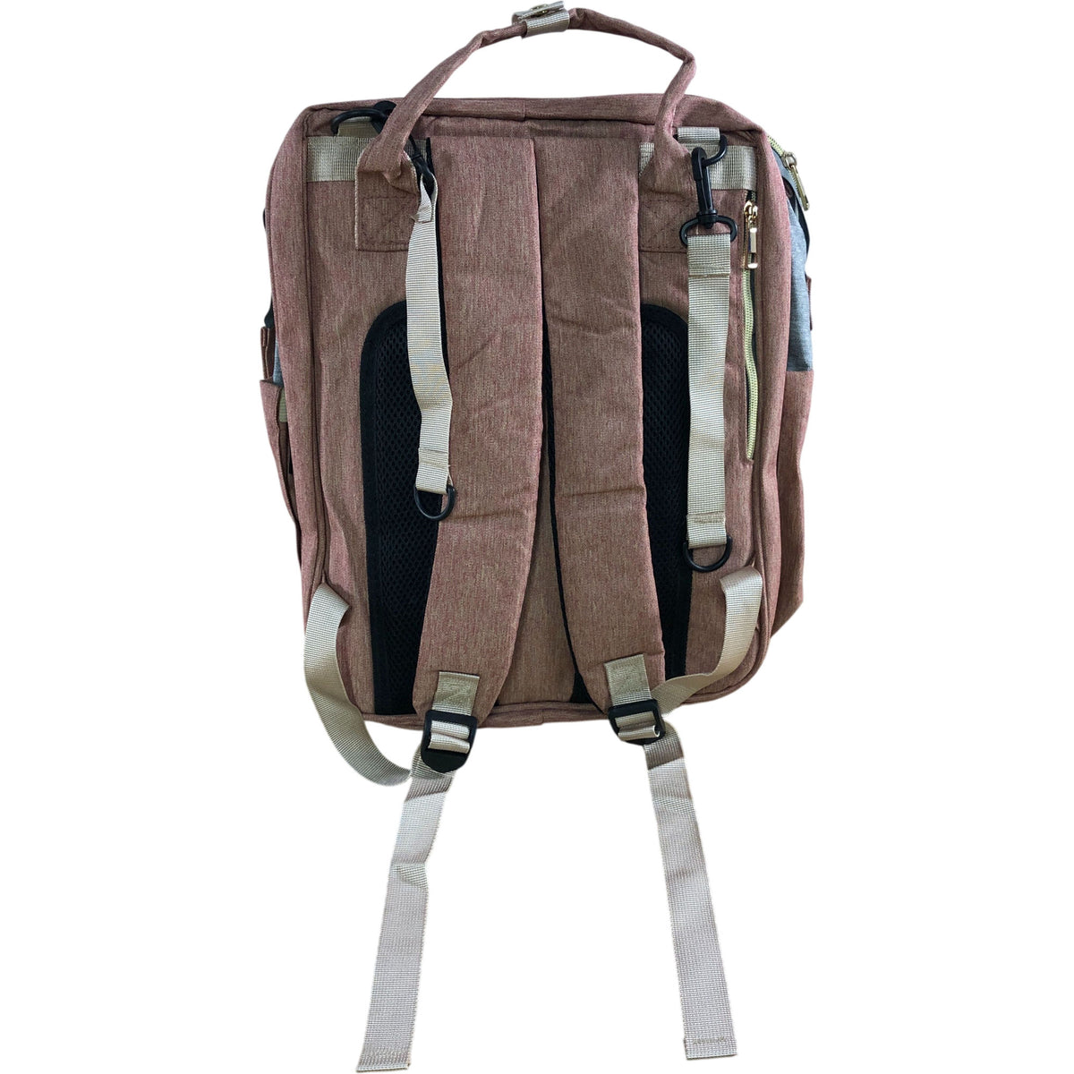 Pink Multifunctional Folding Cot And Changing Bag