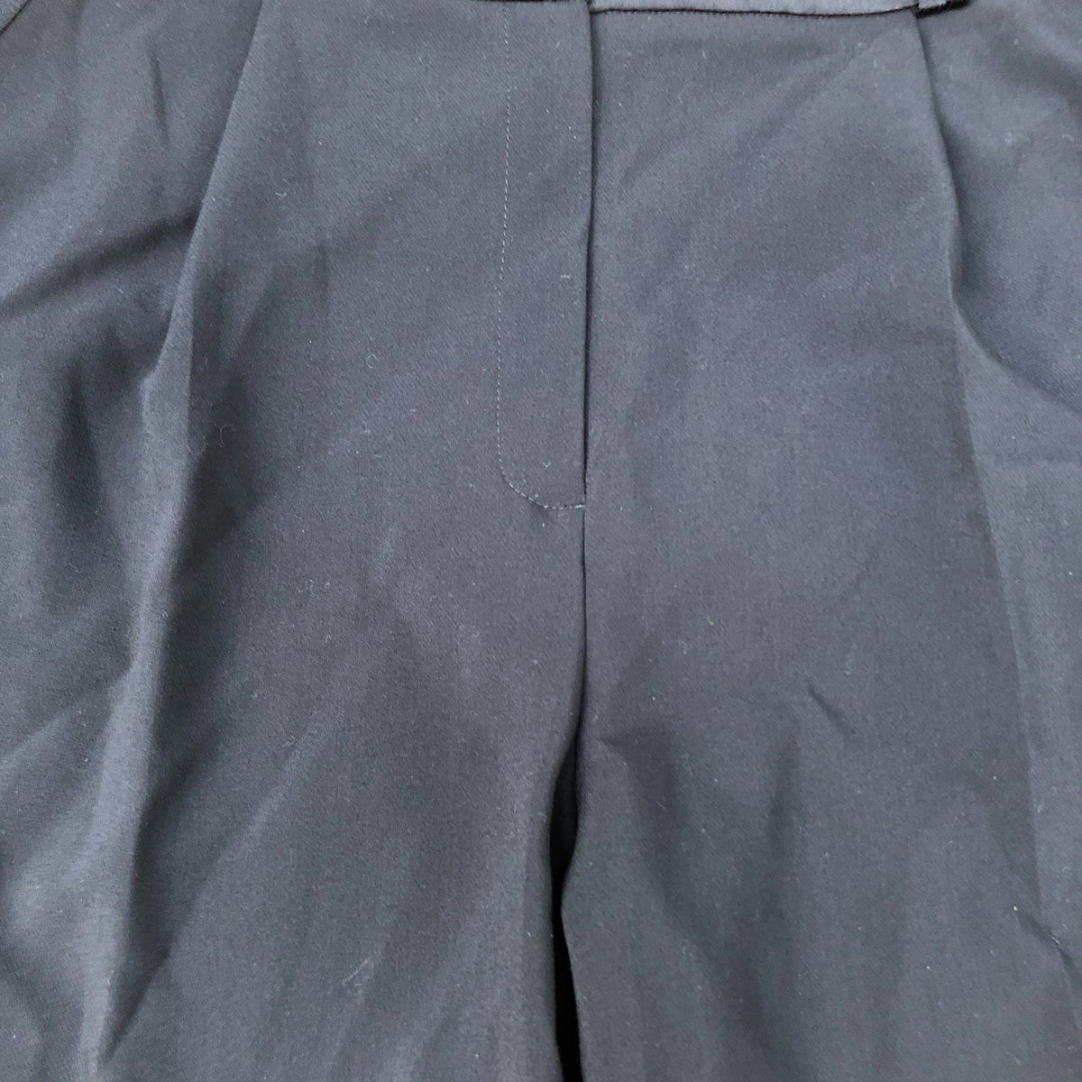 River Island Trousers UK16 Women's Wide Leg Black Polyester Viscose Blend