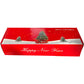 Artificial Table Top Christmas Tree Decoration Kit Gold With Fairy Lights