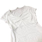Boden Women's V Neck Top White Short Sleeve Stretchy Blouse UK12