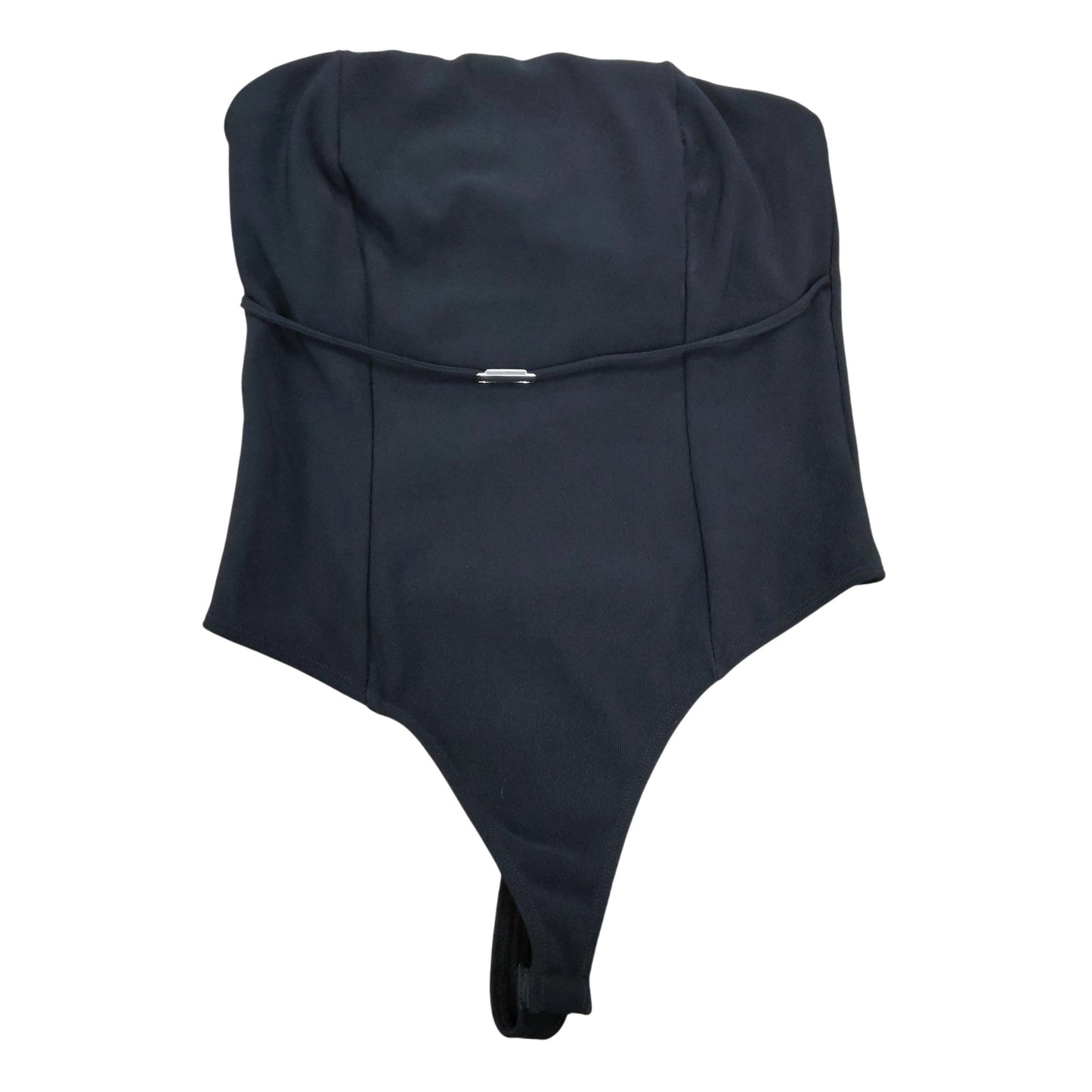 River Island Women's Black Bodysuit Size M Stylish Strapless Design