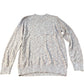 Sweater Knit Top Long Sleeve Crew Neck Pocket Popcorn Small