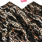 River Island Women Camisole Top Size 12 Animal Print Lace Trim