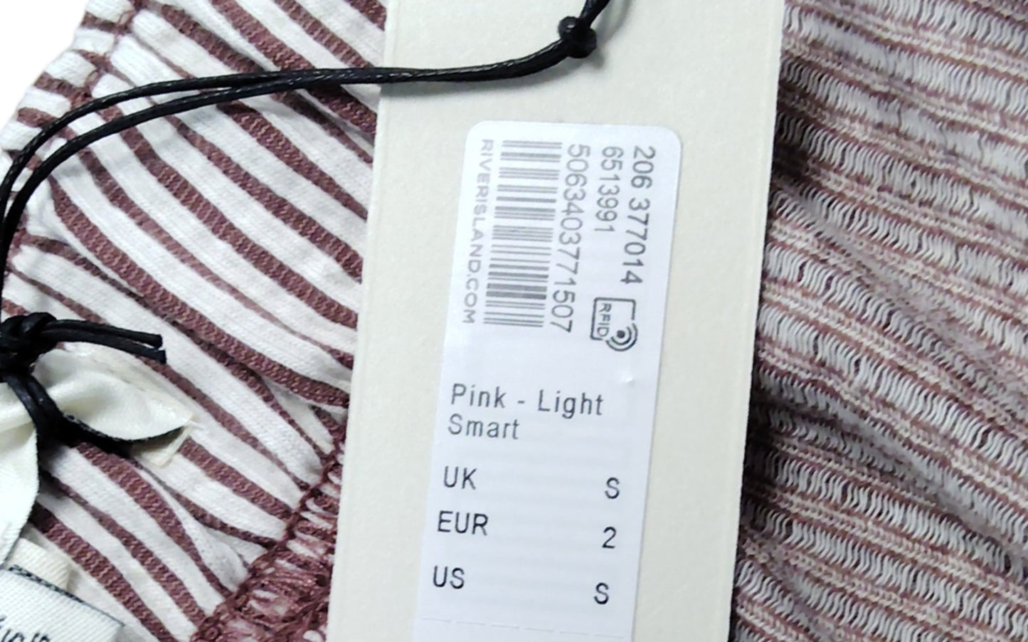 River Island Striped Shorts UK S Men Multi Colour Cotton Lightweight Casual