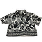 River Island Short Sleeve Tropical Shirt 100% Lyocell Black Floral Print 6 Years