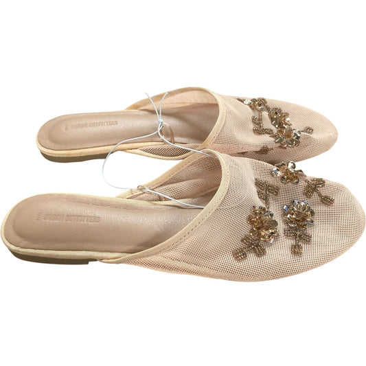 Women's Embellished Mules Floral Slip On Shoes