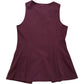 River Island Sleeveless Top Women's Maroon Button Front Casual Vest 12