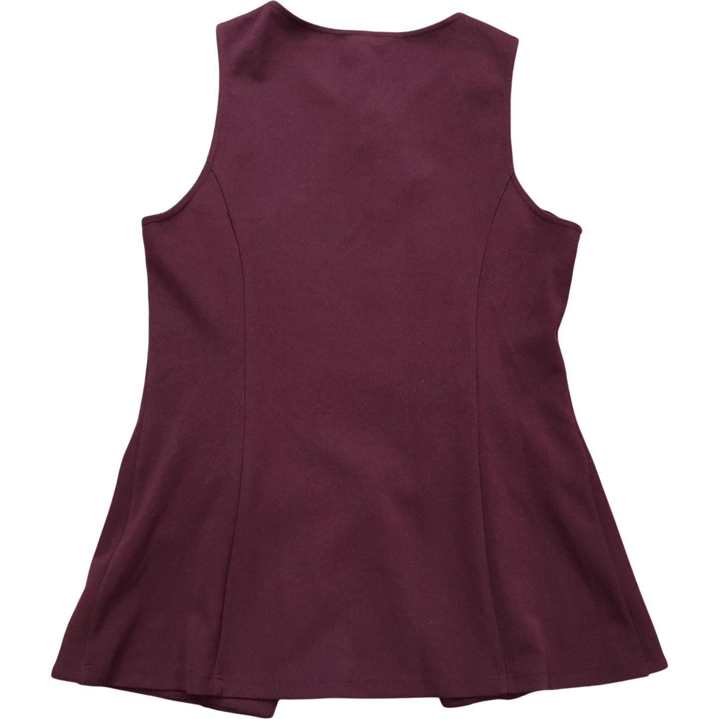 River Island Sleeveless Top Women's Maroon Button Front Casual Vest 12