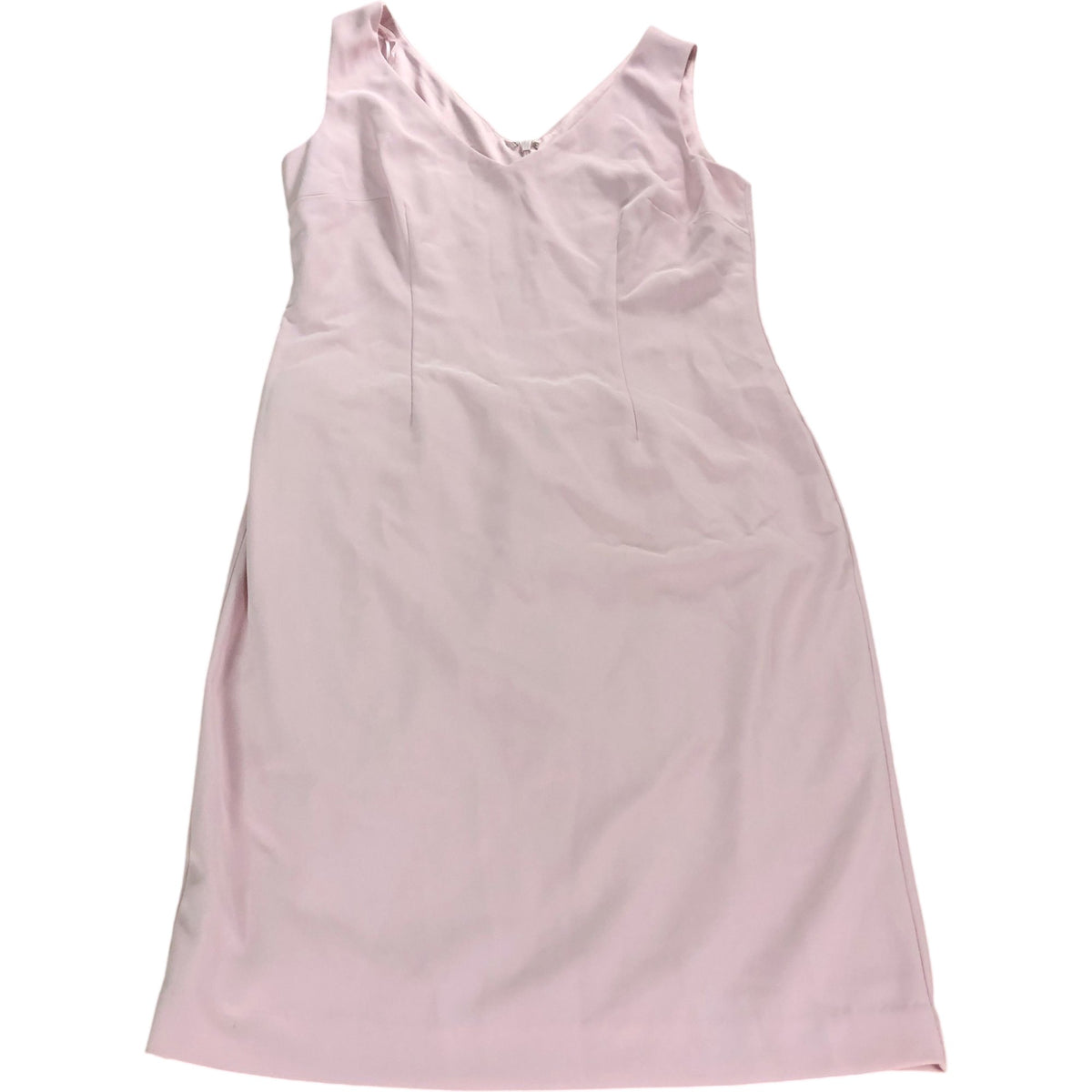 Gina Bacconi UK12 Women's Pink Sleeveless Midi Dress V Neck Elegant Style