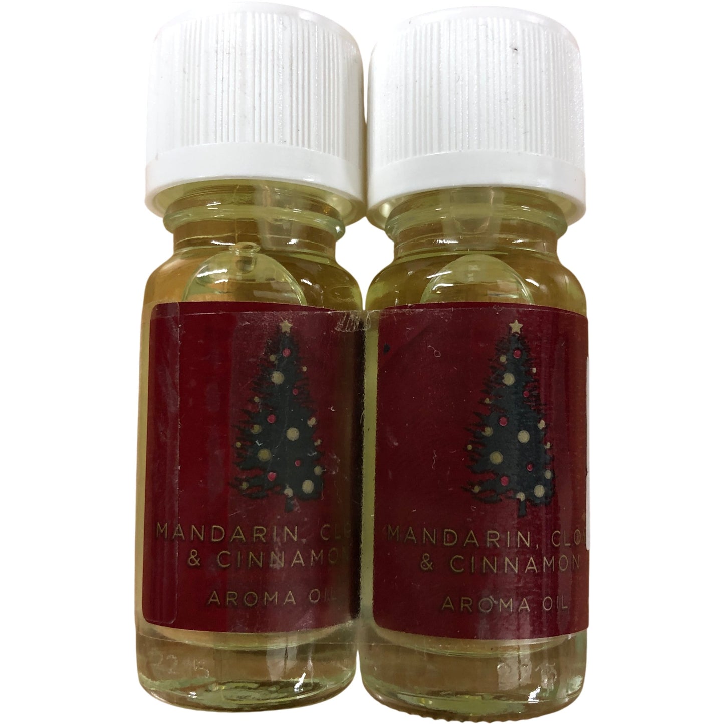 M&S Mandarin Clove Cinnamon Aroma Oil Set 10ml Home Fragrance Christmas Gift X2