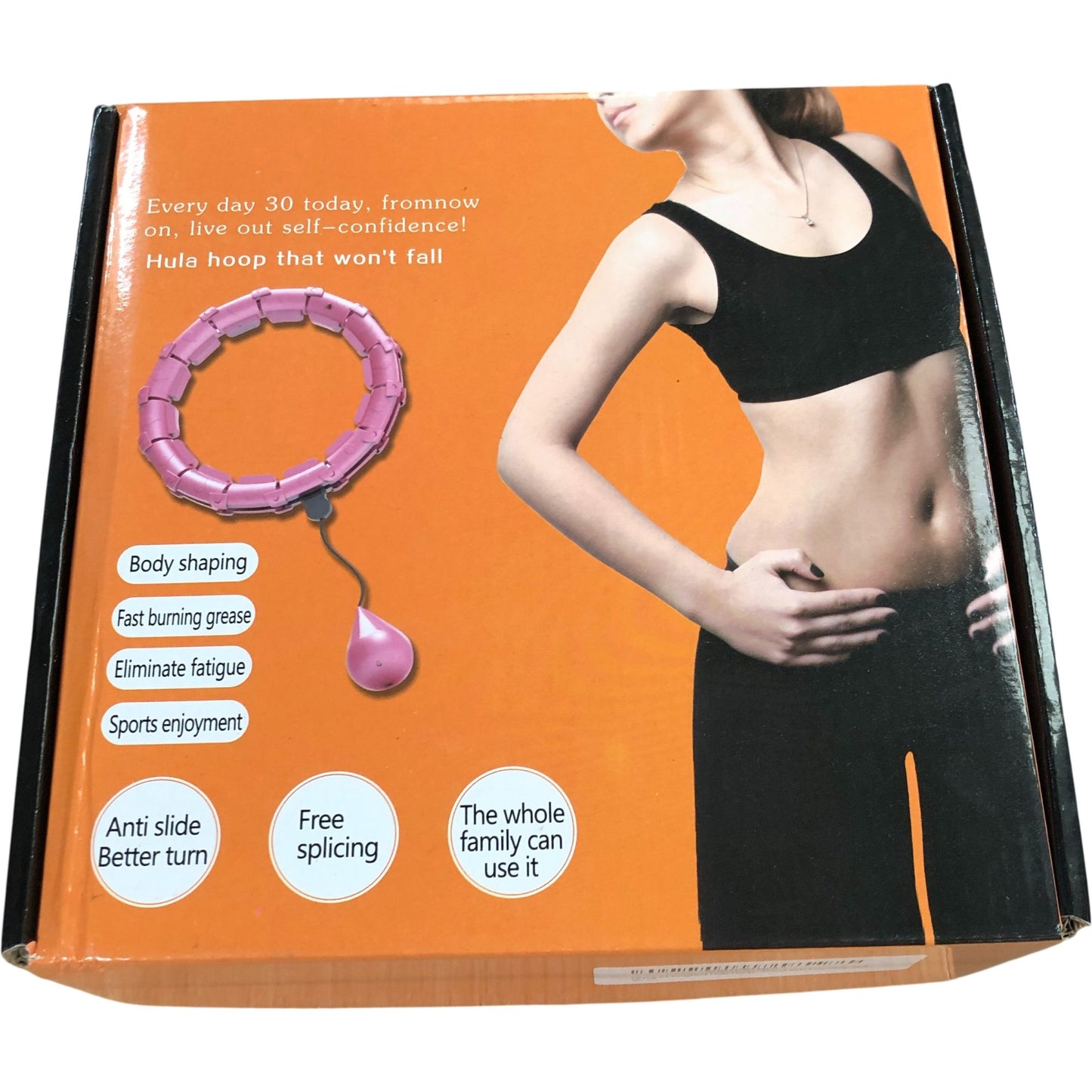 Pterygoid Weighted Hula Hoop Adjustable Waistline Purple