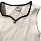 River Island Girls White Sleeveless Top Size 5-6 Years Ribbed Design