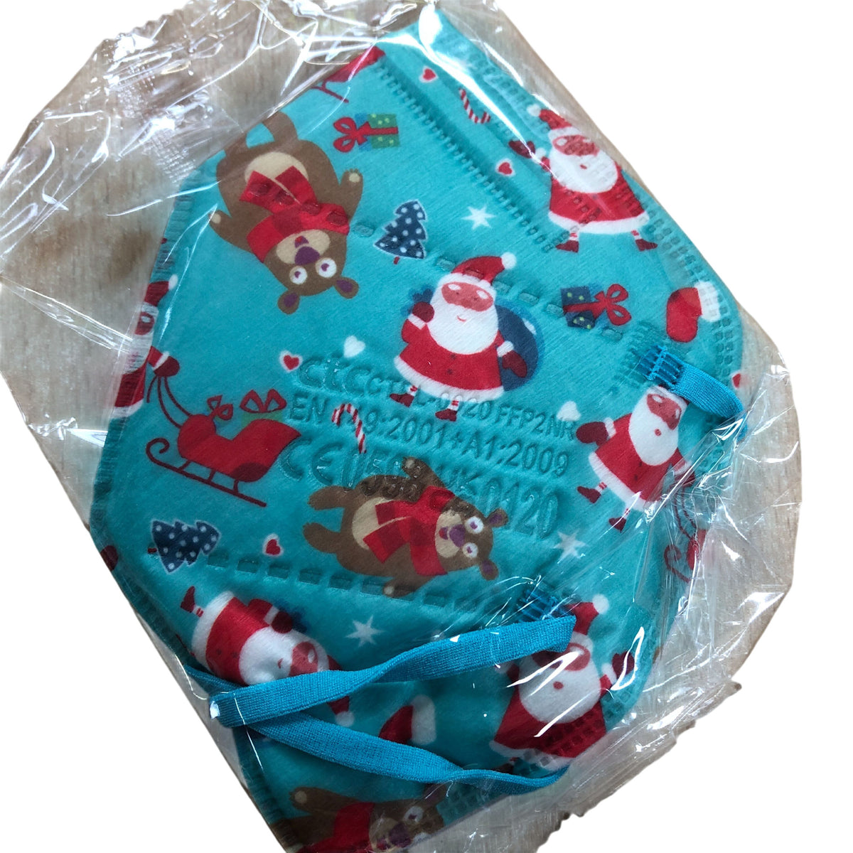 StaSeef FFP2 NR Face Mask CTPL-0020 High Filtration 94% Santa Design 20 PCS