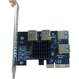 PCIe 1 To 4 Riser Card For Ethereum Bitcoin Mining PCE4PCE-A2