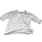 Baukjen White Blouse Women's Size 12 V Neck Button Up Short Sleeve