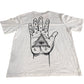 Jack & Jones Eye Graphic T-Shirt Men's White 100 Cotton Casual Top Large