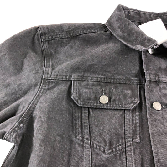 Crew Clothing Company Denim Jacket XL Men's Black Button Up Casual Style
