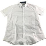 Brave Soul Short Sleeve Shirt Men's White Button Up Cotton Blend Small
