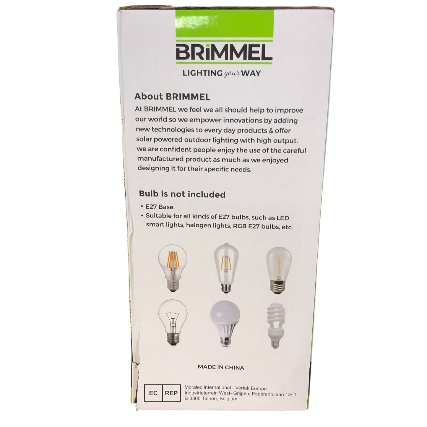 Brimmel Outdoor Wall Light VR0102 E27 Base Weather Resistant Sensors New