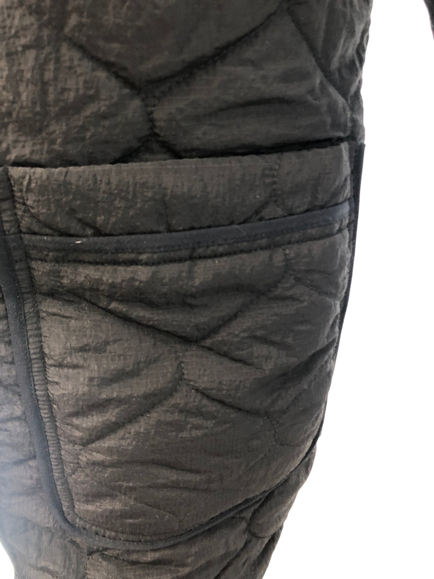 All Saints Quilted Puffer Jacket Gold UK12 Women's Outerwear Stylish Coat