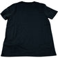 T-Shirt Black Cotton Polyester Crew Neck Men's Size 9-10 Years