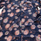 Floral Print Shirt 100% Organic Cotton Size L Women's Long Sleeve