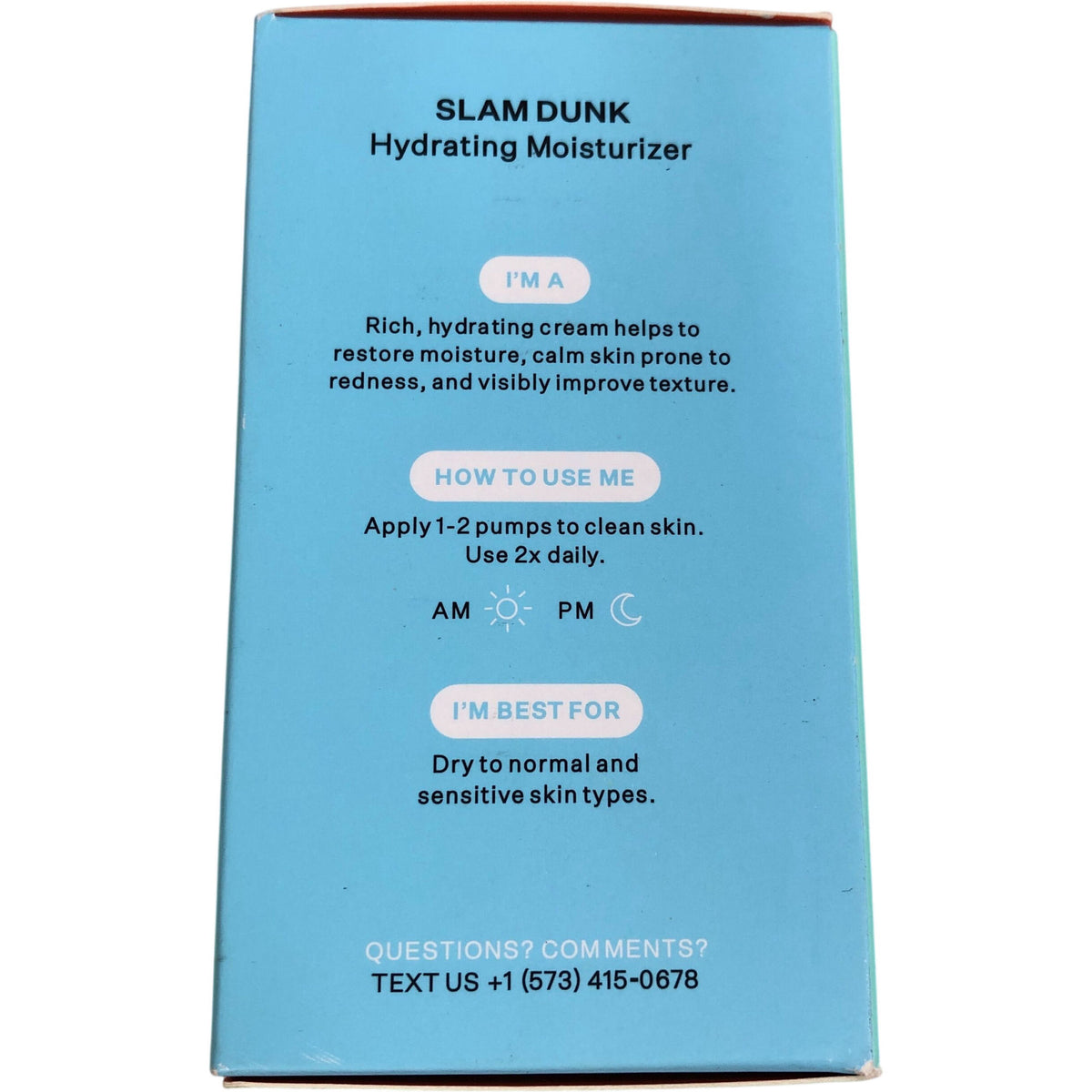 Bubble Slam Dunk Hydrating Moisturizer 50ml Duo Vegan Cruelty Free Skincare