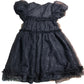 Angel & Rocket Black Sequin Dress Size 6Y Puff Sleeve Formal Occasion Party Wear