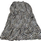 Baukjen Leopard Print Midi Dress UK12 Women's Long Sleeve Viscose Loose Fit