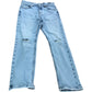 River Island 7-8 Years Girls Ripped Denim Jeans Light Wash