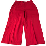 Red Trousers UK12 Women Wide Leg Style