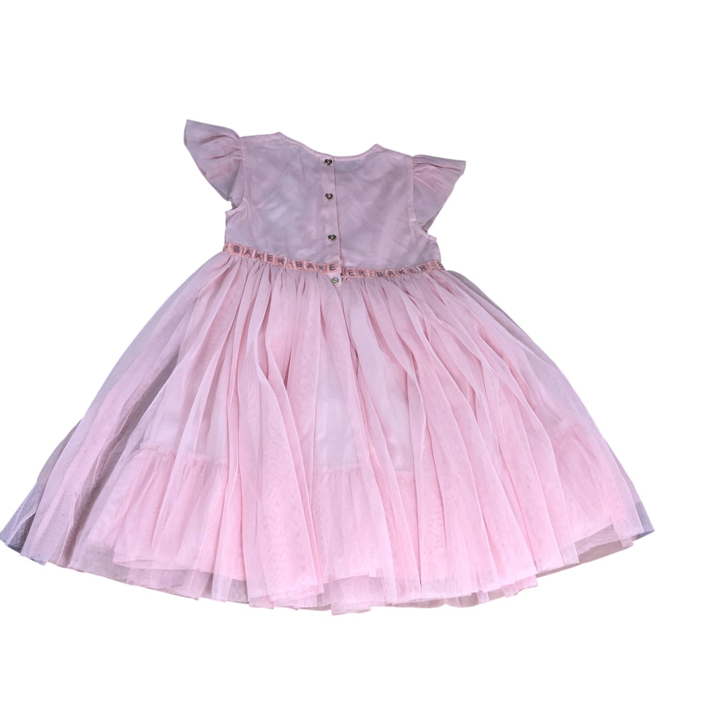 Baker By Ted Baker Girls Dress Age 8 Years Pink Embellished Tulle Party